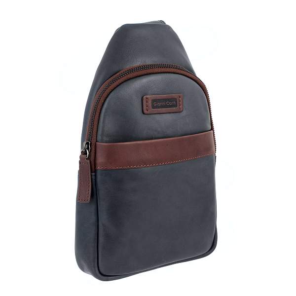 Сумка слинг синий Gianni Conti 6055172 blue/dark brown Gianni Conti, Артикул: 6055172 blue/dark brown фото №1