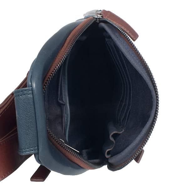 Сумка слинг синий Gianni Conti 6055172 blue/dark brown Gianni Conti, Артикул: 6055172 blue/dark brown фото №1