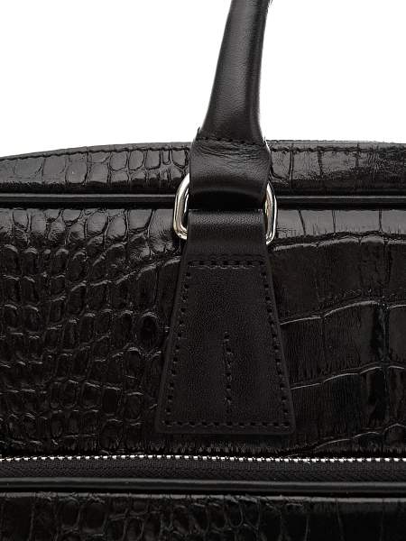 Портфель-сумка из натуральной кожи 9775-Croco Black Vasheron, Артикул: 9775-Croco Black фото №1