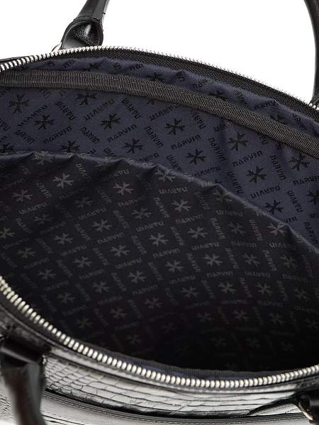 Портфель-сумка из натуральной кожи 9775-Croco Black Vasheron, Артикул: 9775-Croco Black фото №1