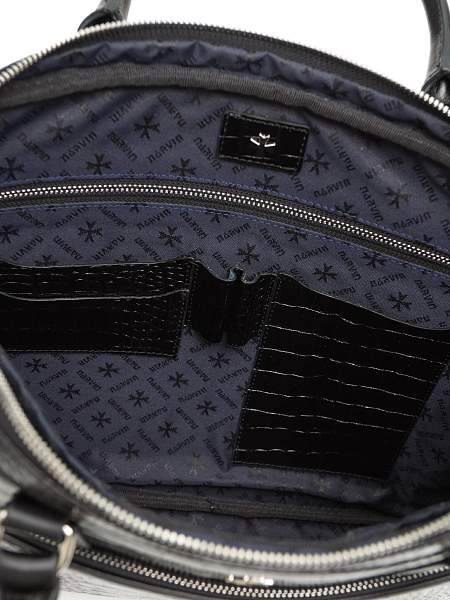 Портфель-сумка из натуральной кожи 9775-Croco Black Vasheron, Артикул: 9775-Croco Black фото №1
