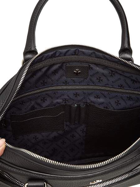 Портфель-сумка из натуральной кожи 9775-Polo Black Vasheron, Артикул: 9775-Polo Black фото №1