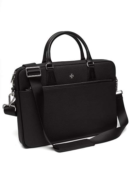 Портфель-сумка из натуральной кожи 9775-Polo Black Vasheron, Артикул: 9775-Polo Black фото №1