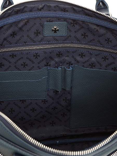 Портфель-сумка из натуральной кожи 9775-Polo D.Blue Vasheron, Артикул: 9775-Polo D.Blue фото №1