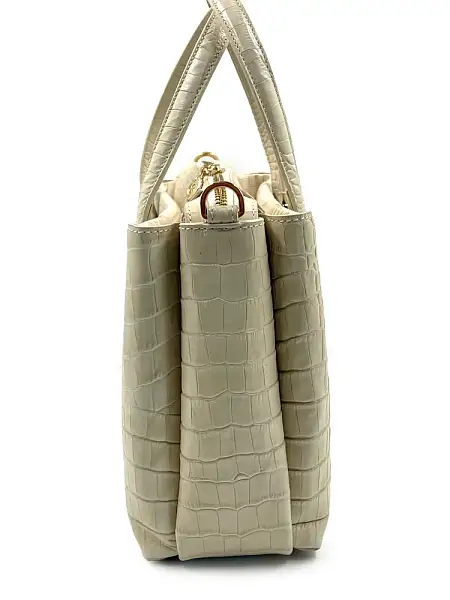 Женская сумка NARVIN из натуральной кожи 9801-Croco Beige Vasheron, Артикул: 9801-Croco Beige фото №1