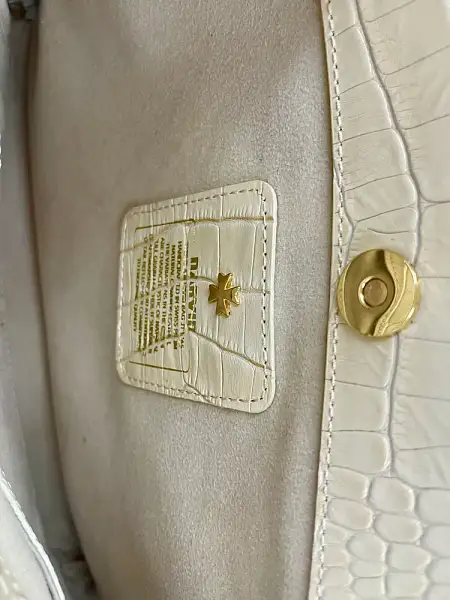 Женская сумка NARVIN из натуральной кожи 9801-Croco Beige Vasheron, Артикул: 9801-Croco Beige фото №1