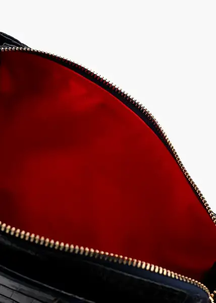 Женская сумка NARVIN из натуральной кожи 9801-Croco D.Blue Vasheron, Артикул: 9801-Croco D.Blue фото №1