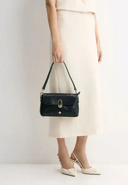 Сумка женская из натуральной кожи 9818-Anaconda Green Vasheron, Артикул: 9818-Anaconda Green фото №1