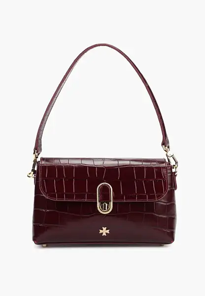 Сумка женская из натуральной кожи 9818-Croco Bordo Vasheron, Артикул: 9818-Croco Bordo фото №1