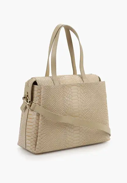 Сумка из натуральной кожи NARVIN 9821-Anaconda Beige Vasheron, Артикул: 9821-Anaconda Beige фото №1