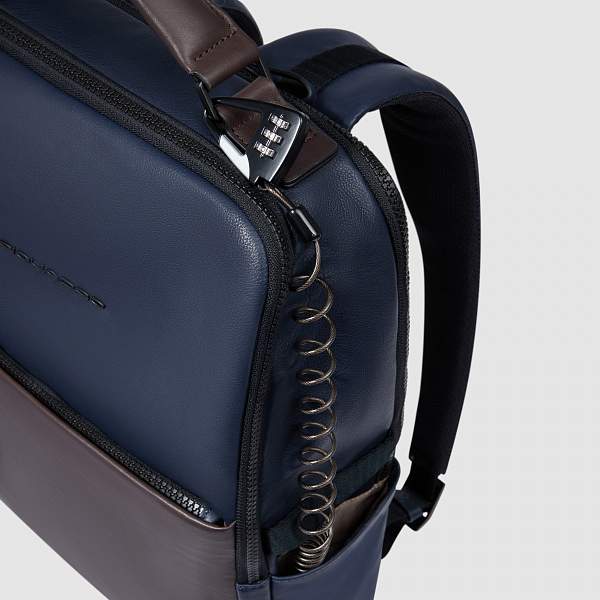 Кожаный рюкзак Piquadro CA4818AP/BLUTM сине-коричневый Piquadro, Артикул: CA4818AP/BLUTM фото №1
