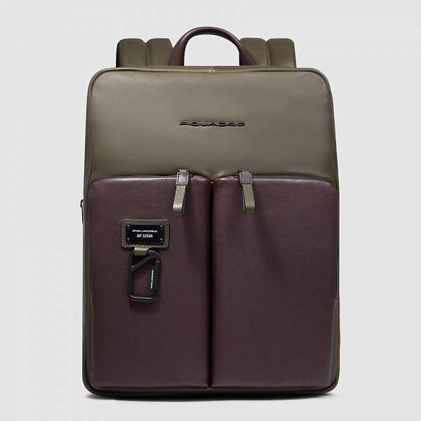 Кожаный рюкзак Piquadro CA6311AP/VETM мужской зелено-коричневый Piquadro, Артикул: CA6311AP/VETM фото №1