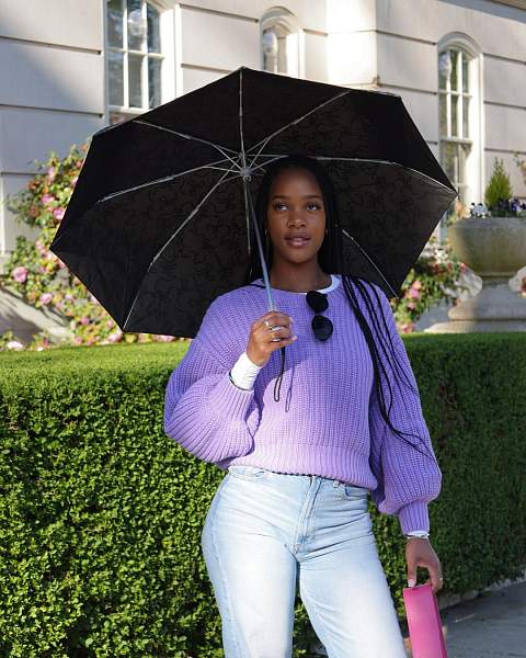 L354-4578 Glitter Bow (Блестящий бант) Зонт женский механика Fulton Fulton, Артикул: L354 -4578 фото №1