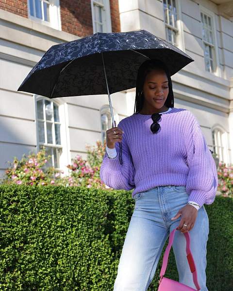 L354-4578 Glitter Bow (Блестящий бант) Зонт женский механика Fulton Fulton, Артикул: L354 -4578 фото №1