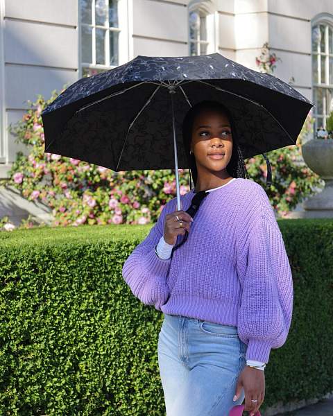 L354-4578 Glitter Bow (Блестящий бант) Зонт женский механика Fulton Fulton, Артикул: L354 -4578 фото №1