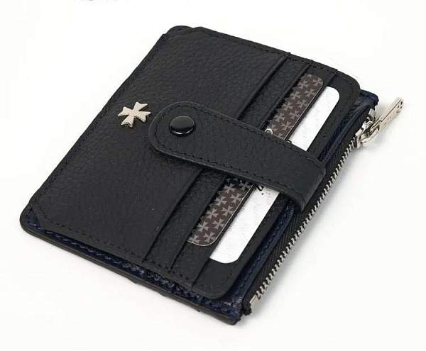 Картхолдер NARVIN из натуральной кожи 9104-Polo Black Vasheron, Артикул: 9104-Polo Black фото №1