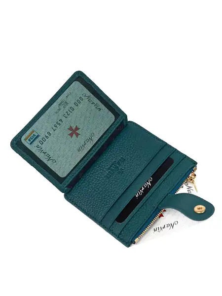 Картхолдер NARVIN из натуральной кожи 9104-Polo Ocean Vasheron, Артикул: 9104-Polo Ocean фото №1