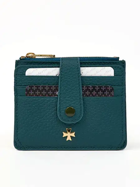 Картхолдер NARVIN из натуральной кожи 9104-Polo Ocean Vasheron, Артикул: 9104-Polo Ocean фото №1