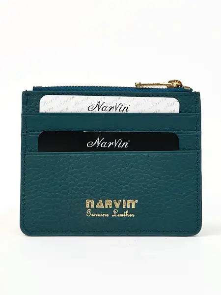 Картхолдер NARVIN из натуральной кожи 9104-Polo Ocean Vasheron, Артикул: 9104-Polo Ocean фото №1