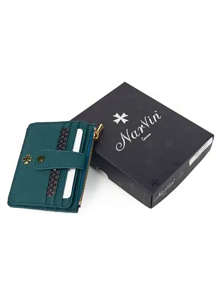 Картхолдер NARVIN из натуральной кожи 9104-Polo Ocean Vasheron, Артикул: 9104-Polo Ocean фото №1