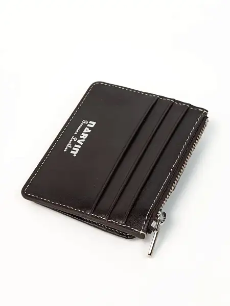 Картхолдер NARVIN из натуральной кожи 9104-Vegetta Brown Vasheron, Артикул: 9104-Vegetta Brown фото №1