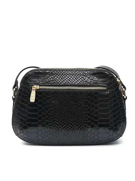 Женская сумка NARVIN из натуральной кожи 9819-Anaconda Black  Vasheron, Артикул: 9819-Anaconda Black фото №1