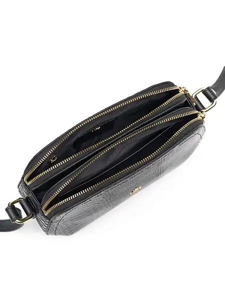 Женская сумка NARVIN из натуральной кожи 9819-Anaconda Black  Vasheron, Артикул: 9819-Anaconda Black фото №1