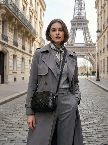 Женская сумка NARVIN из натуральной кожи 9819-Anaconda Black  Vasheron, Артикул: 9819-Anaconda Black фото №1