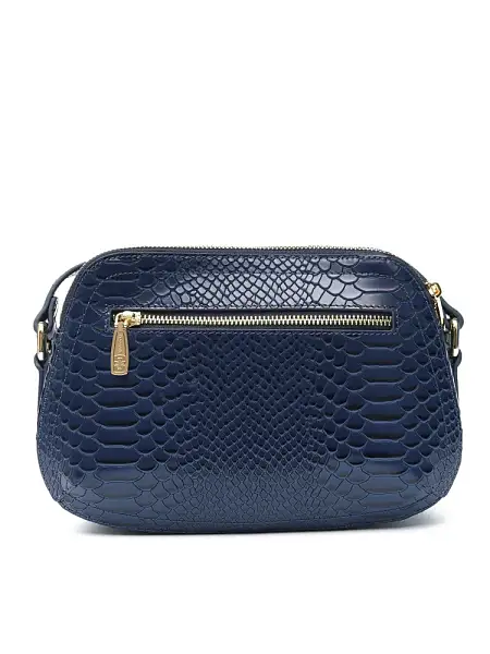 Женская сумка NARVIN из натуральной кожи 9819-Anaconda D.Blue Vasheron, Артикул: 9819-Anaconda D.Blue фото №1