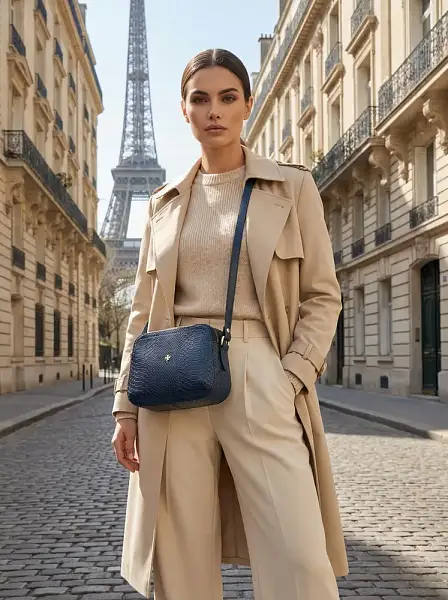 Женская сумка NARVIN из натуральной кожи 9819-Anaconda D.Blue Vasheron, Артикул: 9819-Anaconda D.Blue фото №1