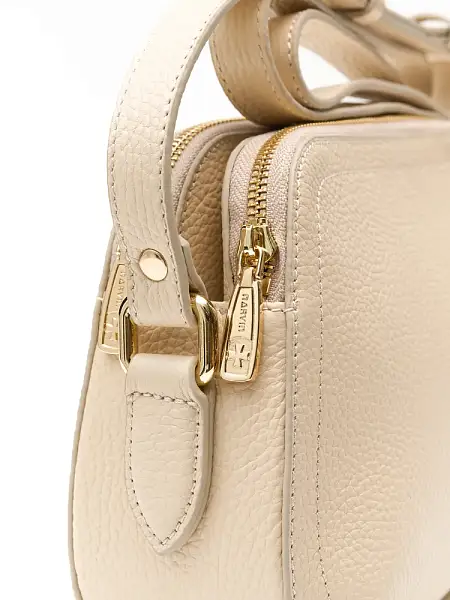 Женская сумка NARVIN из натуральной кожи 9819-Polo Cream Vasheron, Артикул: 9819-Polo Cream фото №1