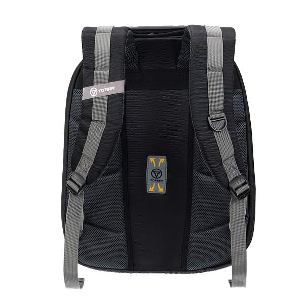 Рюкзак TORBER Forgrad с отделением для ноутбука 15.6", чёрный/серый, нейлон, 37 х 17 х 45 см T0762 Torber, Артикул: T0762 фото №1