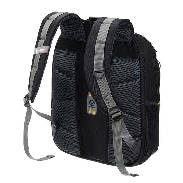 Рюкзак TORBER Forgrad с отделением для ноутбука 15.6", чёрный/серый, нейлон, 37 х 17 х 45 см T0762 Torber, Артикул: T0762 фото №1