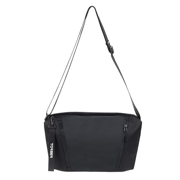 Сумка через плечо TORBER Nova, черный, нейлон/полиэстер, 33 х 6 х 20 см T10820 Torber, Артикул: T10820 фото №1