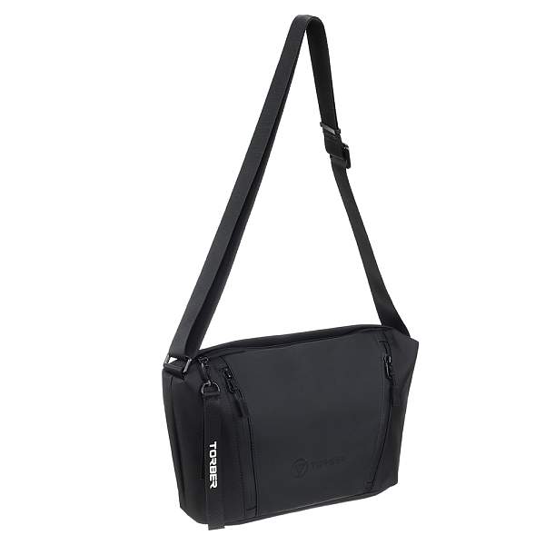 Сумка через плечо TORBER Nova, черный, нейлон/полиэстер, 33 х 6 х 20 см T10820 Torber, Артикул: T10820 фото №1
