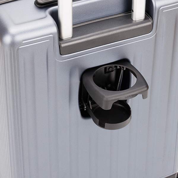 Чемодан TORBER, тёмно-серый металлик, поликарбонат, 37,5 x 20 х 54 см, 37 л T2679S Torber, Артикул: T2679S фото №1