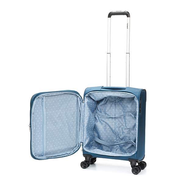 Чемодан TORBER Vivi, синий, полиэстер, 39 х 20 х 54 см, 36 л T1803S Torber, Артикул: T1803S фото №1
