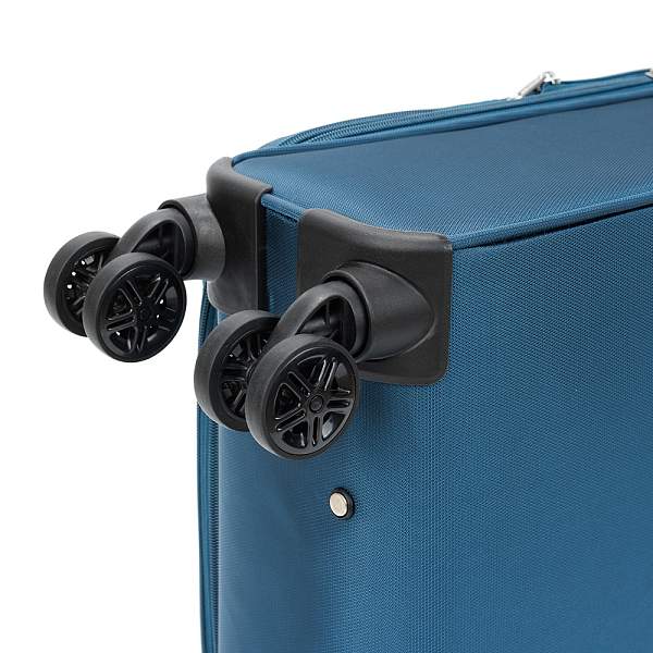 Чемодан TORBER Vivi, синий, полиэстер, 39 х 20 х 54 см, 36 л T1803S Torber, Артикул: T1803S фото №1