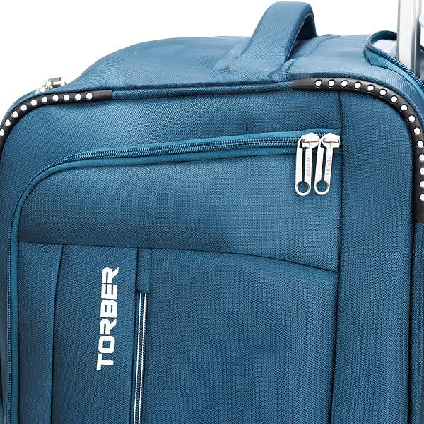 Сумка на колесах TORBER Vivi, синий, полиэстер, 69 х 30 х 32 см, 56 л T1803-BS Torber, Артикул: T1803-BS фото №1