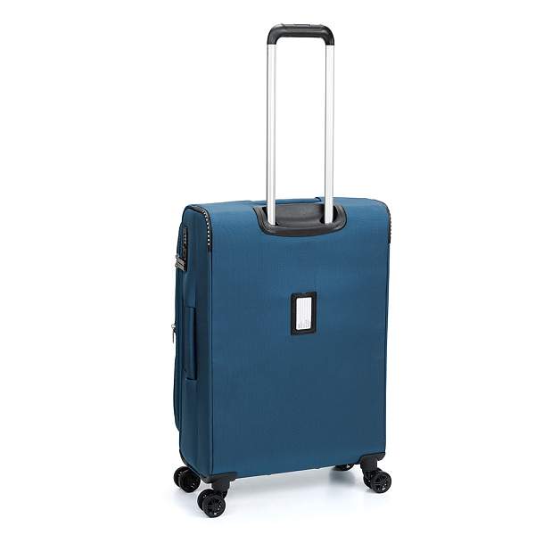 Чемодан TORBER Vivi, синий, полиэстер, 44 х 25 х 67 см, 63 л T1803M Torber, Артикул: T1803M фото №1