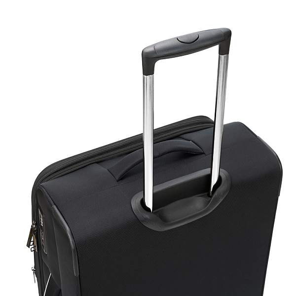 Чемодан TORBER Nero, чёрный, переработанный ПЭТ, 44 х 25 х 67 см, 63 л T3006M Torber, Артикул: T3006M фото №1