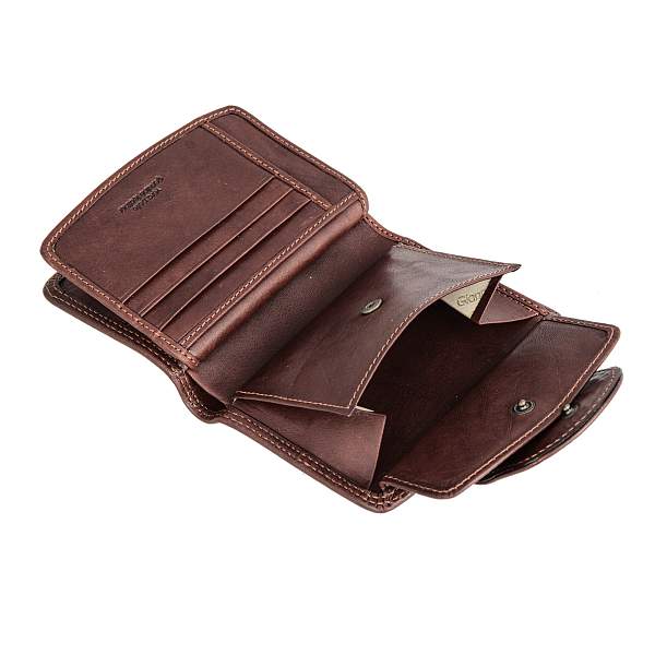 Портмоне коричневый Gianni Conti 918035 dark brown Gianni Conti, Артикул: 918035 dark brown фото №1