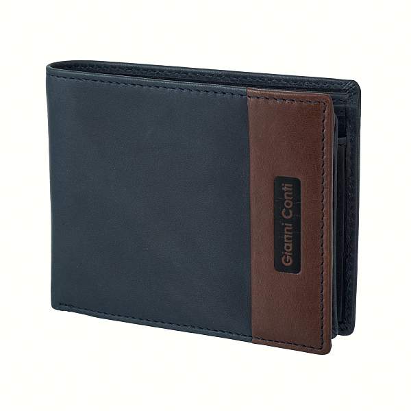 Портмоне синий Gianni Conti 6057100 blue/dark brown Gianni Conti, Артикул: 6057100 blue/dark brown фото №1
