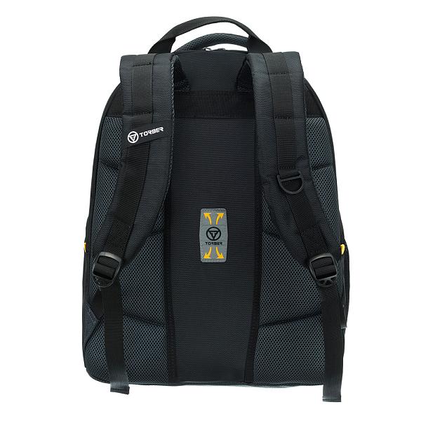 Рюкзак TORBER Forgrad с отделением для ноутбука 15.6", чёрный/серый, нейлон, 35,5 х 23 х 45 см T0761 Torber, Артикул: T0761 фото №1