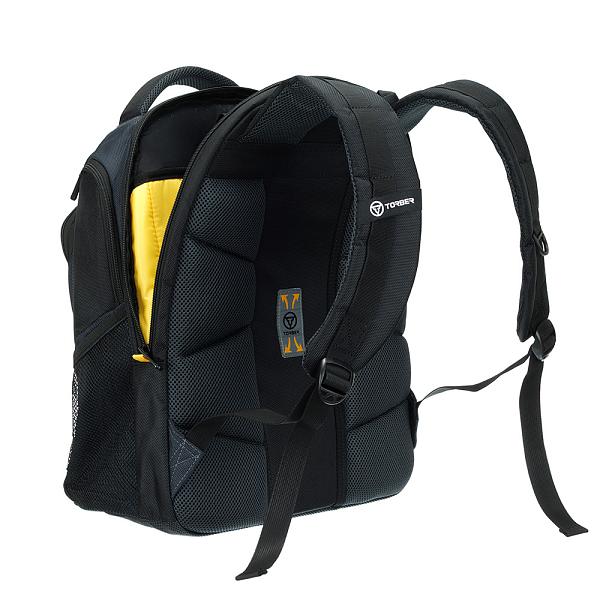Рюкзак TORBER Forgrad с отделением для ноутбука 15.6", чёрный/серый, нейлон, 35,5 х 23 х 45 см T0761 Torber, Артикул: T0761 фото №1