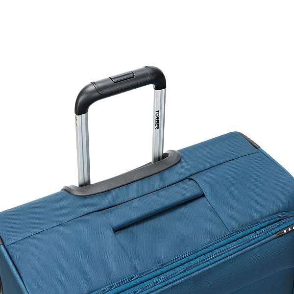 Чемодан TORBER Vivi, синий, полиэстер, 48 х 28 х 78 см, 89 л T1803L Torber, Артикул: T1803L фото №1