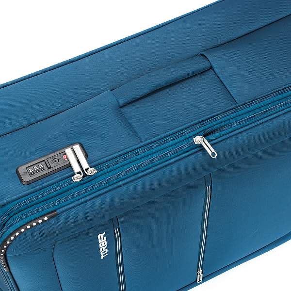 Чемодан TORBER Vivi, синий, полиэстер, 48 х 28 х 78 см, 89 л T1803L Torber, Артикул: T1803L фото №1