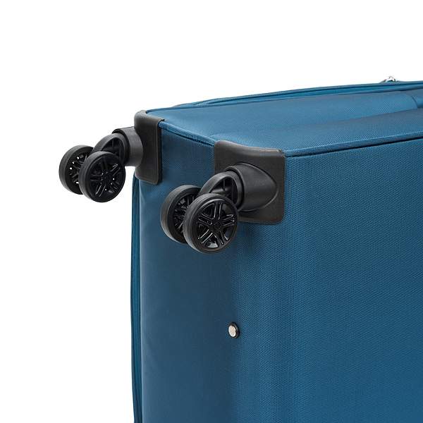 Чемодан TORBER Vivi, синий, полиэстер, 48 х 28 х 78 см, 89 л T1803L Torber, Артикул: T1803L фото №1