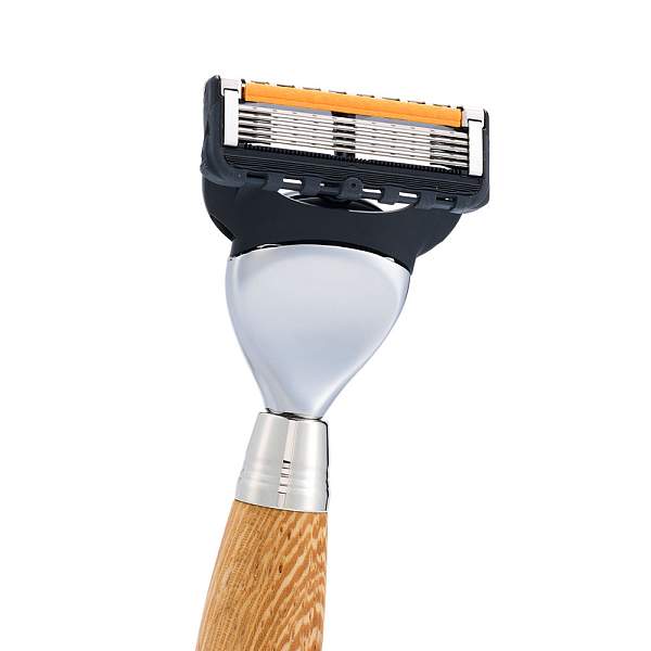 Бритвенный набор IL Ceppo: станок, помазок, подставка, чаша, венге/никелированная латунь, FUSION, натуральный ворс барсука BEST BADGER SET-S11663FT IL CEPPO, Артикул: SET-S11663FT фото №1