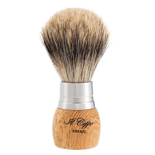 Бритвенный набор IL Ceppo: станок, помазок, подставка, чаша, венге/никелированная латунь, FUSION, натуральный ворс барсука BEST BADGER SET-S11663FT IL CEPPO, Артикул: SET-S11663FT фото №1